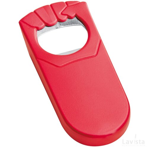 Flesopener met afsluitfunctie Rood