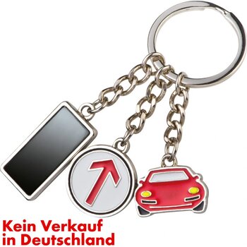 Sleutelhanger van metaal Dresden car auto