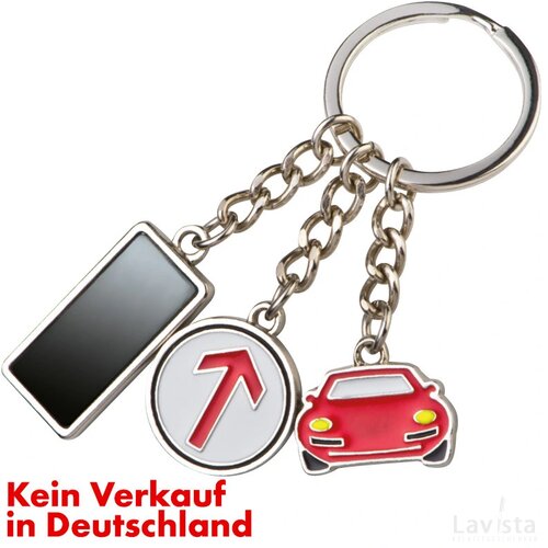 Sleutelhanger van metaal Dresden car auto