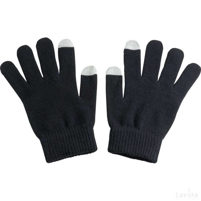 Handschoen voor touchscreen bediening Heilbronn zwart