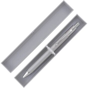 BONAIRE doosje met 1 balpen Peekay lichtgrijs