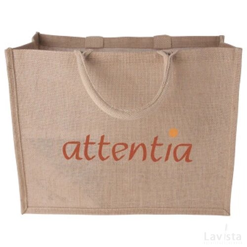 Jute shopper liggend model 240 gr/m2 ecru