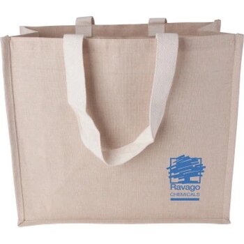 Canvas shopper met geweven hengsels 240 gr/m2 ecru