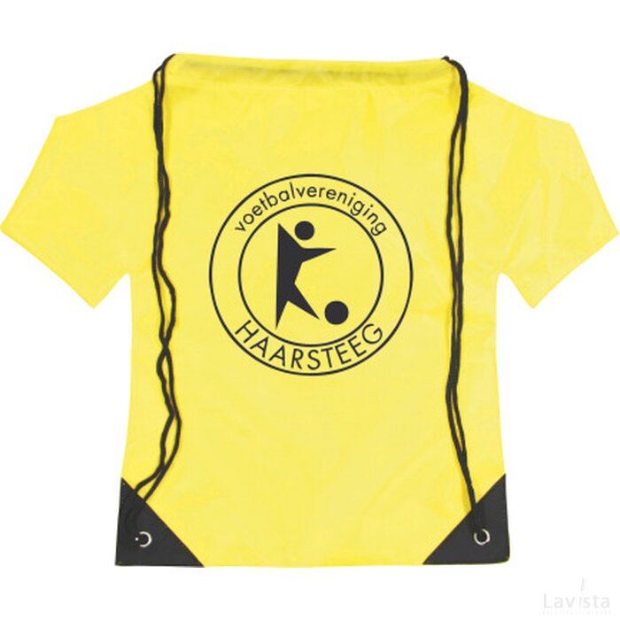 Nylon rugzak T-shirt geel