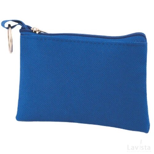 Sleuteltasje met rits polyester 600D donkerblauw