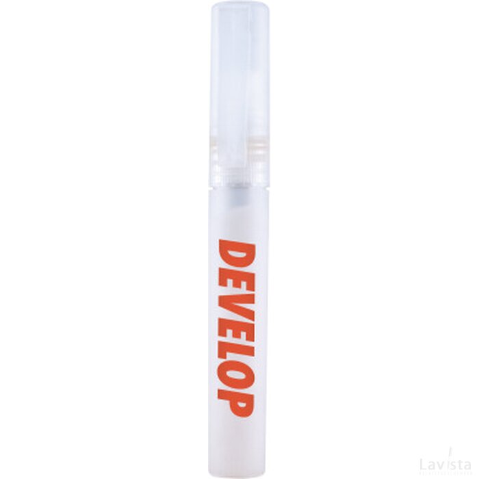 Spray stick 7 ml. handreiniger, 1 kleur zeefdruk transparant