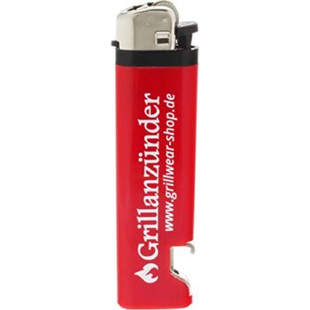 Aansteker GO aansteker met flesopener rood