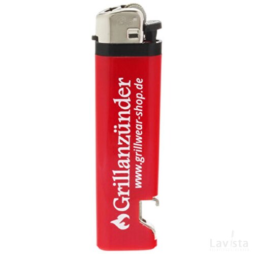 Aansteker GO aansteker met flesopener rood