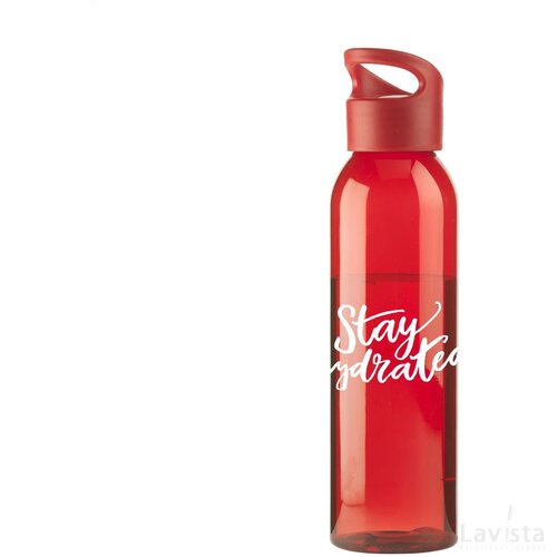 Tritan kunststof waterfles (650 ml) Rood