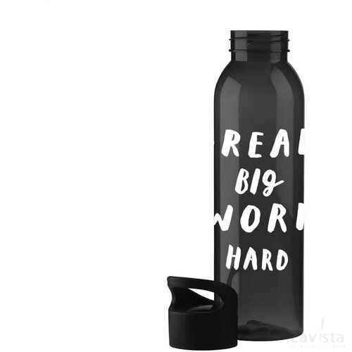 Tritan kunststof waterfles (650 ml) Zwart