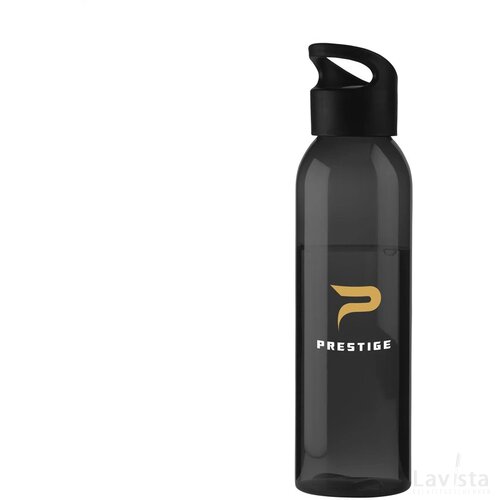 Tritan kunststof waterfles (650 ml) Zwart
