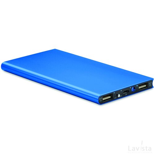 Powerbank 8000 mah Powerflat8 royal blauw