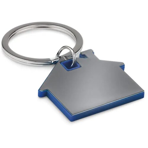 Huisvormige sleutelhanger Imba royal blauw
