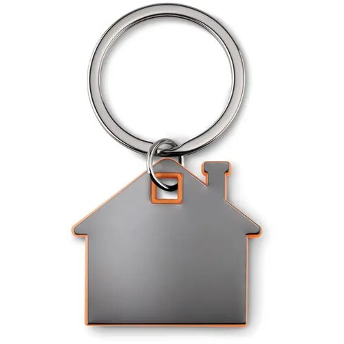 Huisvormige sleutelhanger Imba oranje