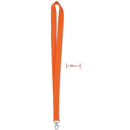 Lanyard 20 mm Simple lany oranje