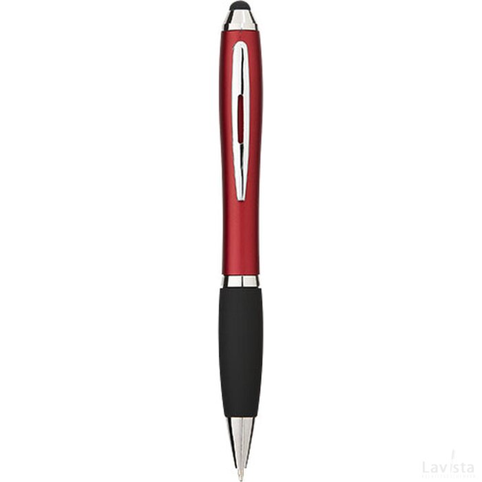 Nash stylus balpen met gekleurde houder en zwarte grip Rood,Zwart Rood, Zwart Rood/Zwart