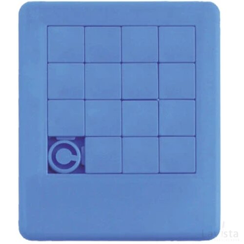 Schuifpuzzel 75 x 90 mm. Blauw