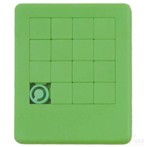 Schuifpuzzel 75 x 90 mm. Groen