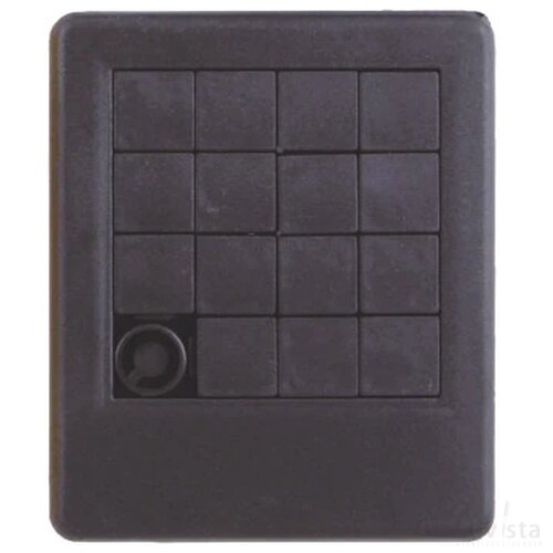 Schuifpuzzel 75 x 90 mm. Zwart