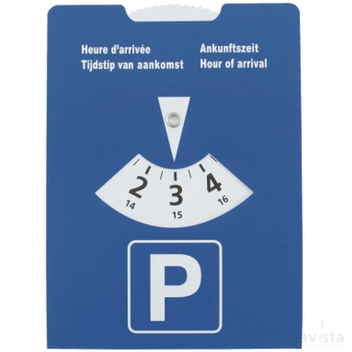 Kartonnen parkeerschijf Blauw