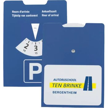 Kartonnen parkeerschijf Blauw