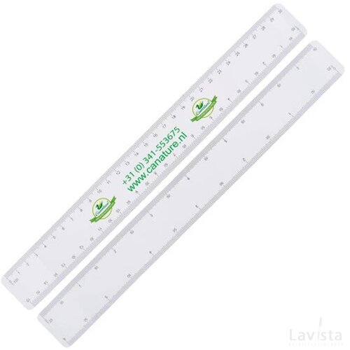 Mailing liniaal 4 schalen, 30 cm.