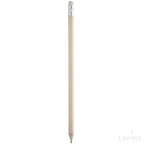 Geslepen potlood met witte gum Beige