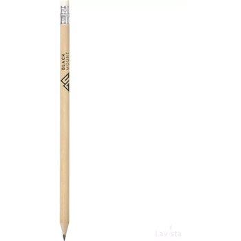 Geslepen potlood met witte gum Beige