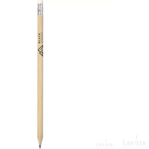 Geslepen potlood met witte gum Beige