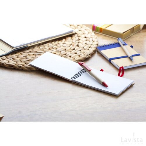 Ecocard Notitieboek Rood