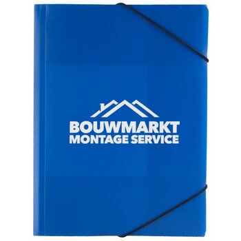 Documentenmap met touwsluiting Blauw