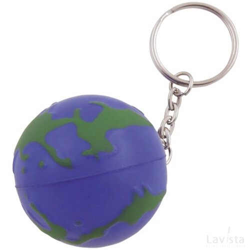 Anti-stress met sleutelhanger wereldbol