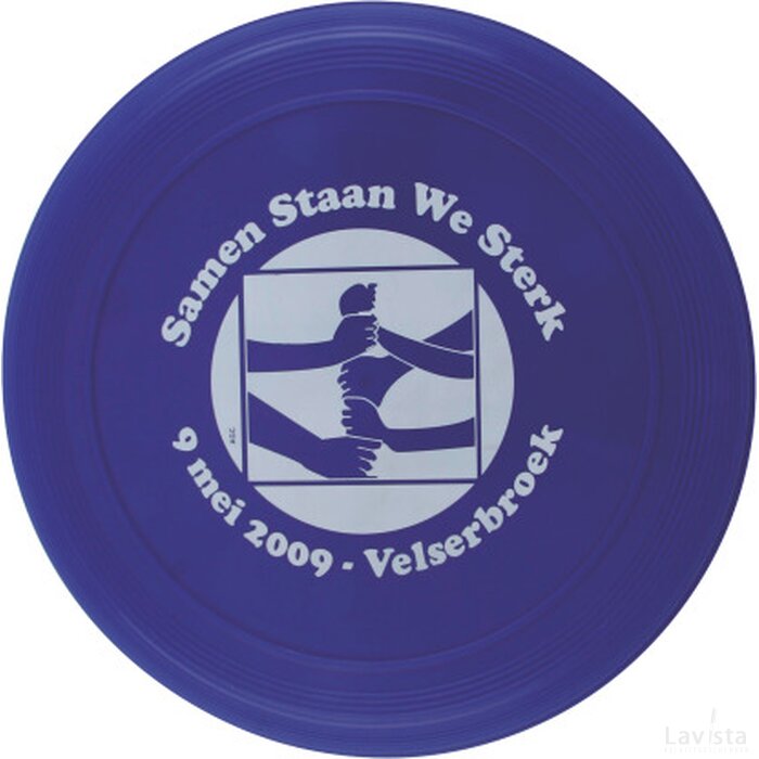 Frisbee 21 cm. met ringen blauw