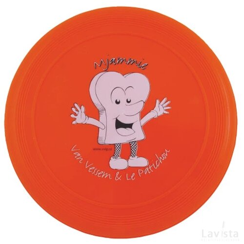 Frisbee 21 cm. met ringen Oranje