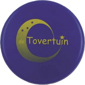 Frisbee bedrukt 21 cm. zonder ringen Blauw
