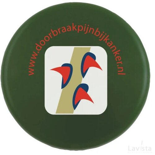 Frisbee bedrukt 21 cm. zonder ringen Groen
