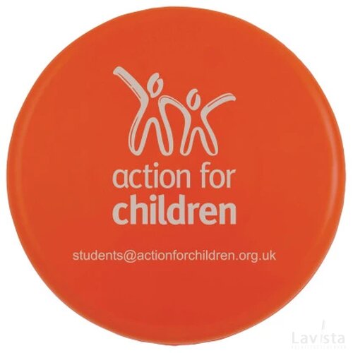 Frisbee bedrukt 21 cm. zonder ringen Oranje