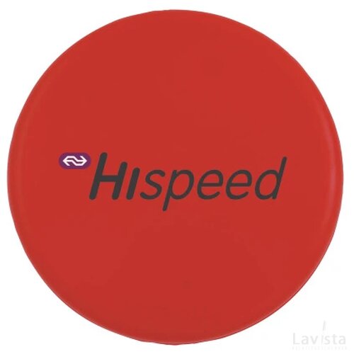 Frisbee bedrukt 21 cm. zonder ringen Rood