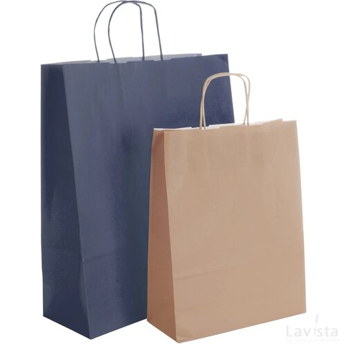 Store Papieren Tas (Kobalt) Blauw