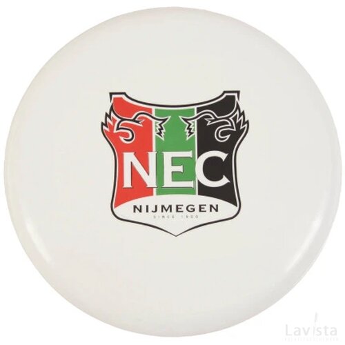 Frisbee bedrukt 21 cm. zonder ringen Wit