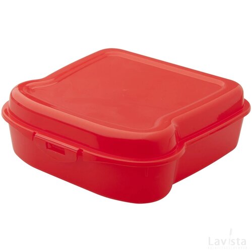 Broodtrommel in boterham-vorm (450ml) Rood