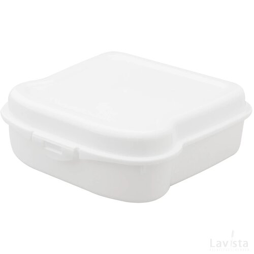 Broodtrommel in boterham-vorm (450ml) Wit