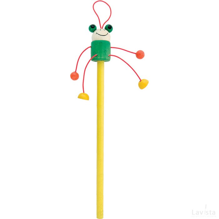 Potlood met leuk figuurtje Geel