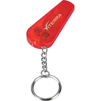 Coach Sleutelhanger Met Fluit Rood