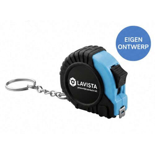 Sleutelhanger Rolbandmaat 2M Zwart