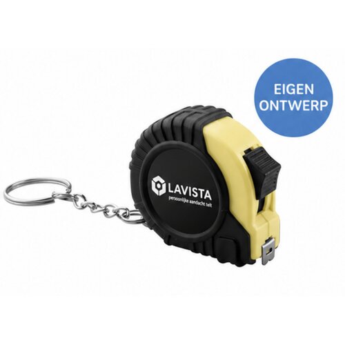 Sleutelhanger Rolbandmaat 2M Geel