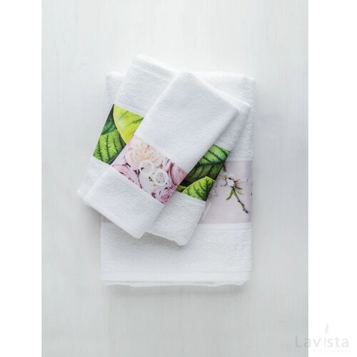 Subowel M Handdoek Met Sublimatiedruk Wit