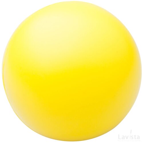 Ronde stressbal Geel