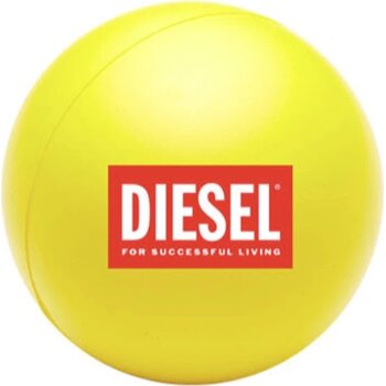 Ronde stressbal Geel