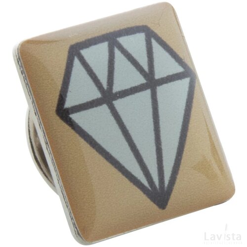 Lark Metalen Badge Zilver